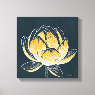 Lienzo Flor de Lotus colorida Nº 1