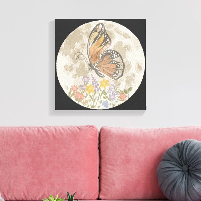 Lienzo Flor de Luna Caprichosa (Insitu (Sala de estar))