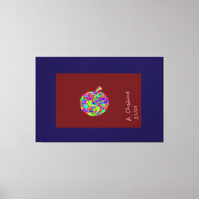 Lienzo Flor de manzana (Anverso)
