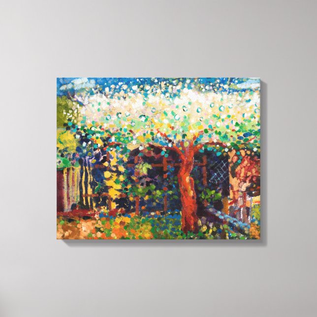 Lienzo Flor de manzana (Anverso)