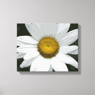 Lienzo Flor de margarita blanca y amarilla