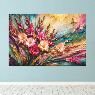 Lienzo Flor de nacimiento de agosto Gladiolus Energías Ab