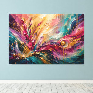 Lienzo Flor de nacimiento de agosto Gladiolus Energías Ab