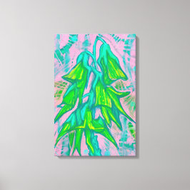 Lienzo Flor de pájaro australiana, pintura tropical flora