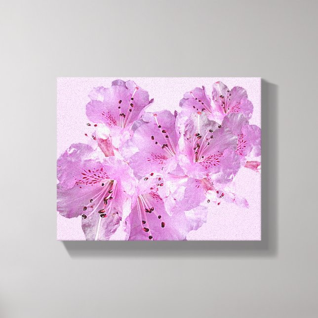 Lienzo flor de primavera rosada floral hermoso moderno (Anverso)