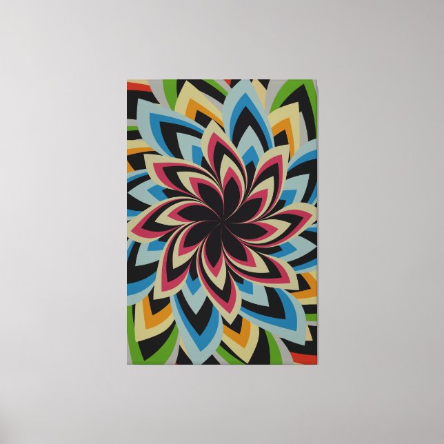 LIENZO FLOR DE REMOLINO COLORIDO (Anverso)