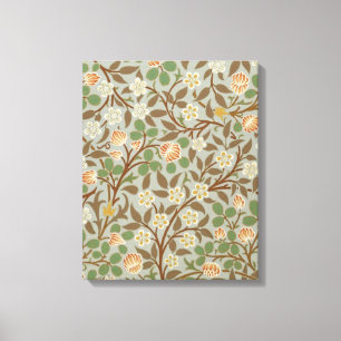 Lienzo Flor de trébol botánico de William Morris