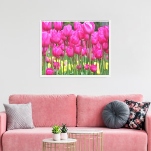 Lienzo Flor de Tulip Garden rosa