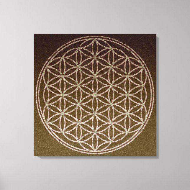 Lienzo Flor de vida (Anverso)