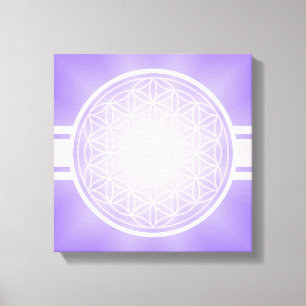 Lienzo Flor de vida / Blume des Lebens - transpa blanca.