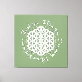 Lienzo Flor de vida Ho'oponopono