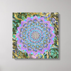Lienzo Flor De Vida - Mandala Estilo India 2