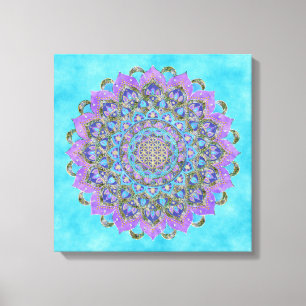 Lienzo Flor De Vida - Mandala Estilo India 2