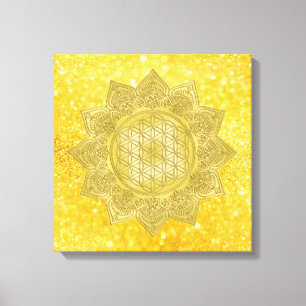 Lienzo Flor de vida - Mandala india 4