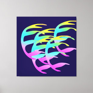 Lienzo Flor En El Azul De La Marina Del Viento