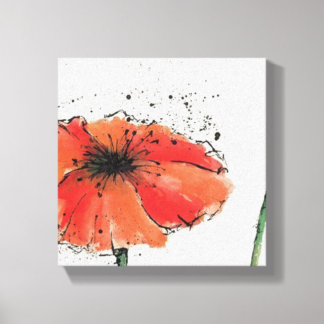 Lienzo Flor en pleno auge (Anverso)