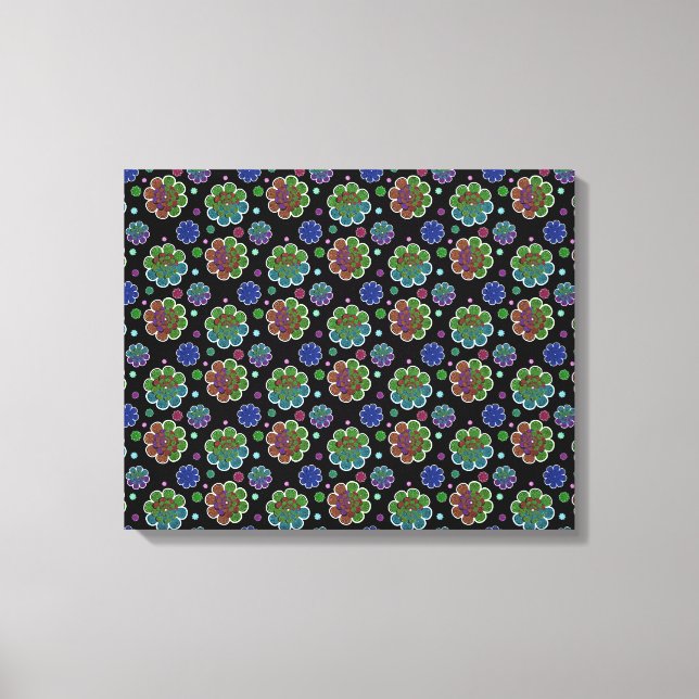 Lienzo Flor fractal dos (Anverso)