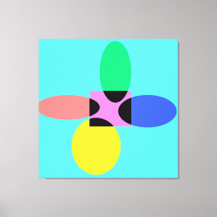 Lienzo Flor futurista