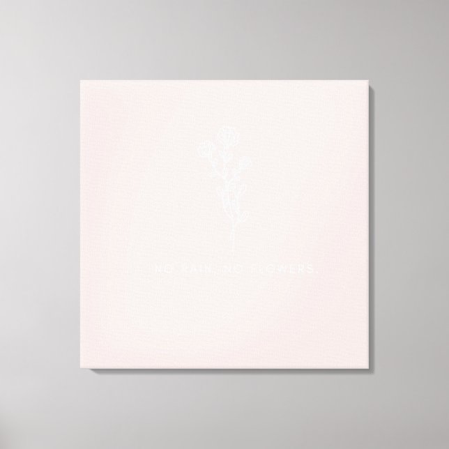 Lienzo Flor hermosa desconocida sin lluvia ni flores (Anverso)