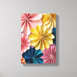 Lienzo flor origami