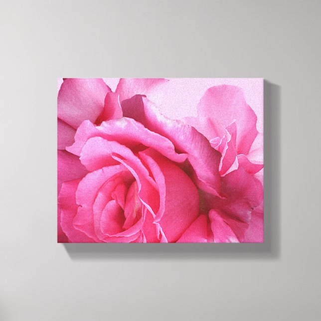 Lienzo Flor preciosa rosa moderna floral rosa  (Anverso)