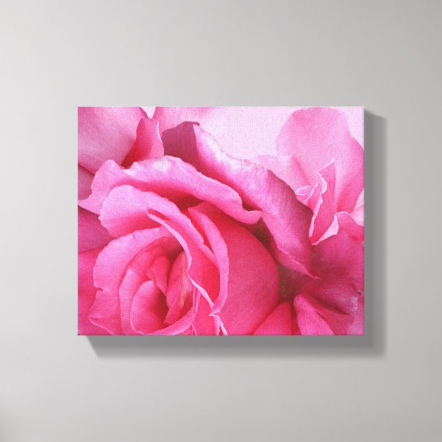 Lienzo Flor preciosa rosa moderna floral rosa  (Anverso)