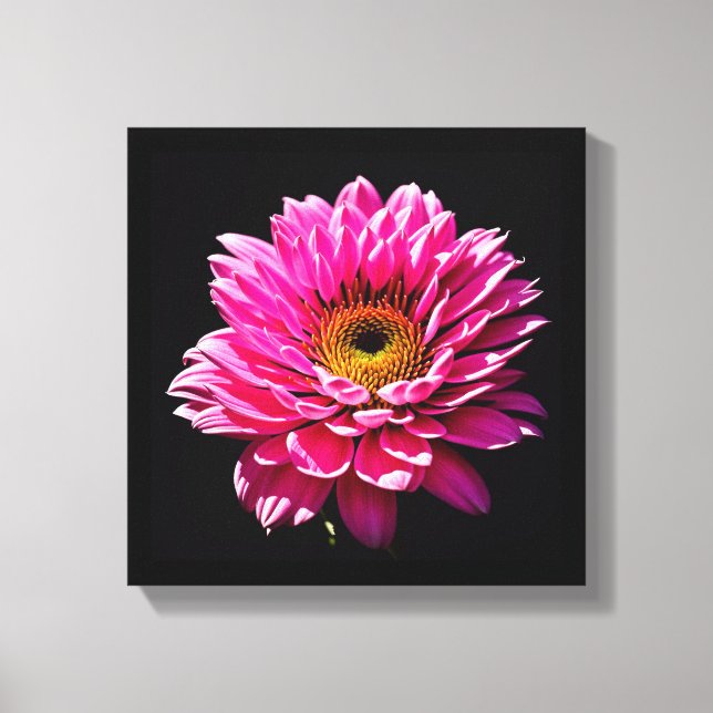 Lienzo Flor rosa (Anverso)