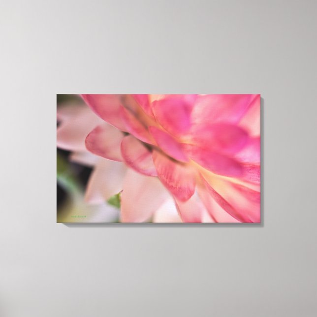 Lienzo Flor rosa brillante (Anverso)
