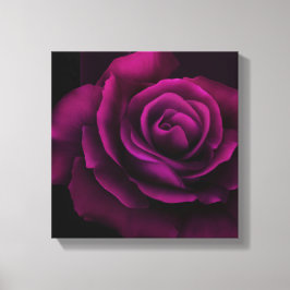 Lienzo Flor rosa gótica morada-roja