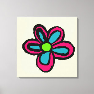 Lienzo Flor Rosa Linda
