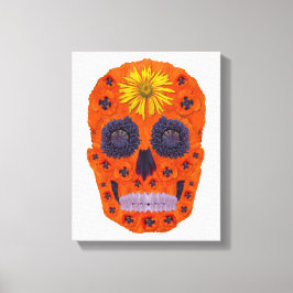Lienzo Flor Skull 1