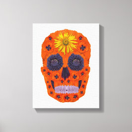 Lienzo Flor Skull 1