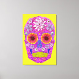 Lienzo Flor Skull 2