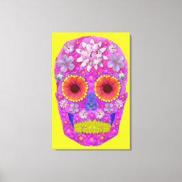 Lienzo Flor Skull 2