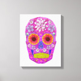 Lienzo Flor Skull 2