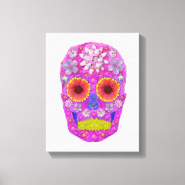 Lienzo Flor Skull 2