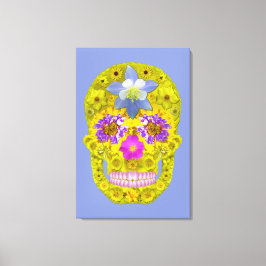 Lienzo Flor Skull 3