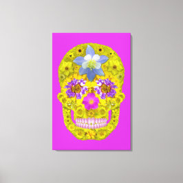 Lienzo Flor Skull 3