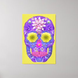 Lienzo Flor Skull 5