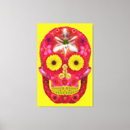 Lienzo Flor Skull 6