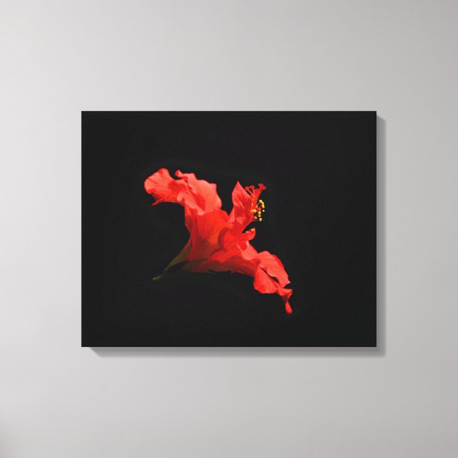 Lienzo Flor vibrante de Hibiscus (Anverso)
