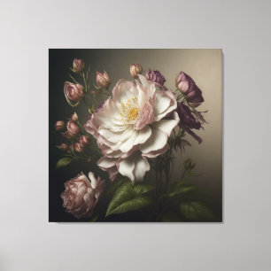 Lienzo Flor vintage