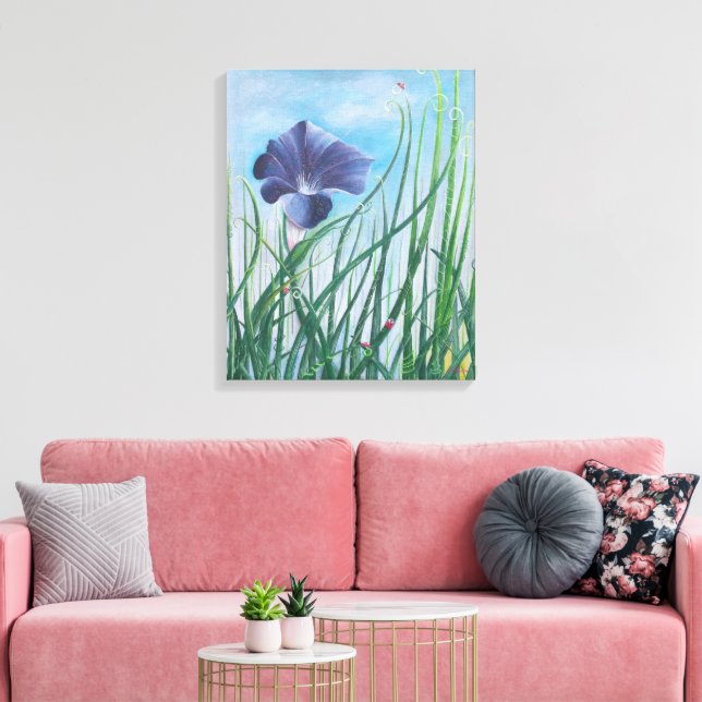 Lienzo Flor y mariquitas (Insitu (Sala de estar))