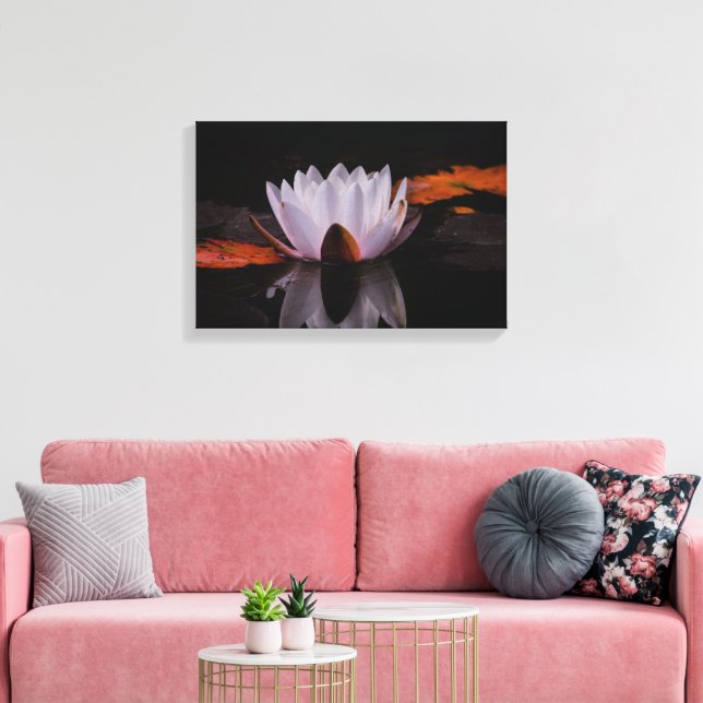 Lienzo Flor Zen White Lotus (Insitu (Sala de estar))
