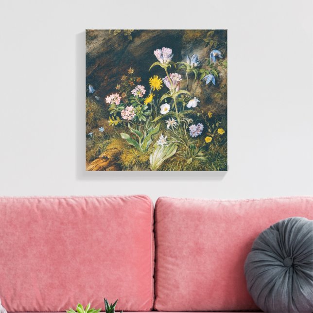 Lienzo Flora alpina | Theodor Petter (Insitu (Sala de estar))