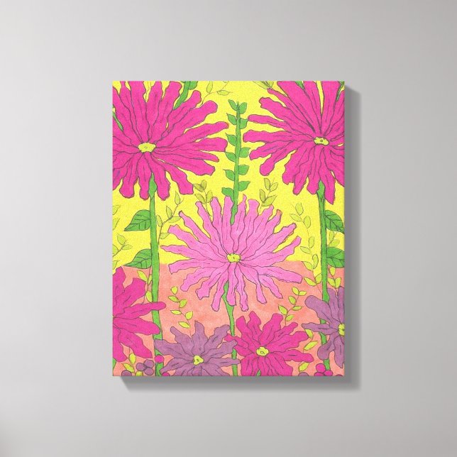 Lienzo Flora de primavera-sol (Anverso)