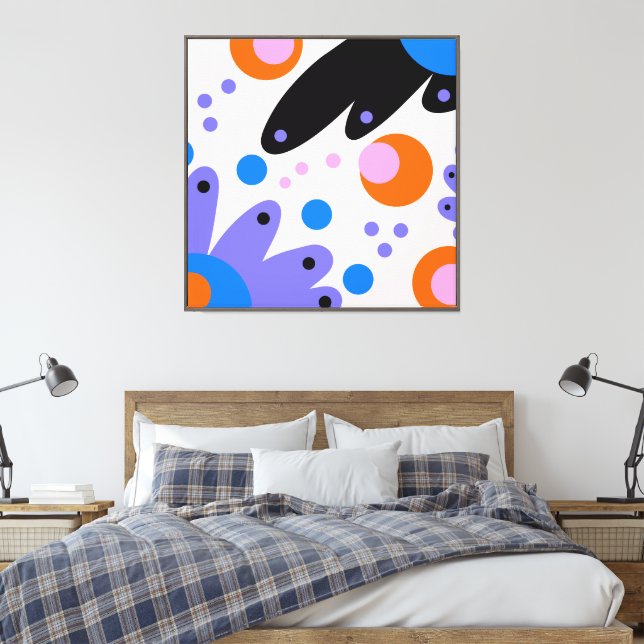 Lienzo Floral abstracta moderna (Insitu(Dormitorio))