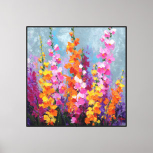 Lienzo Floral Abstracto Gladiolus Glow