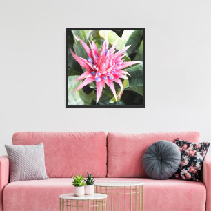 Lienzo Floral de flor de flor de planta de envergadura pl