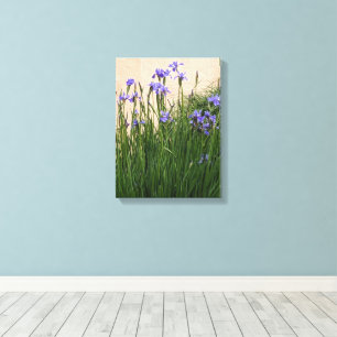 Lienzo Floral de irlandeses azules de bonito